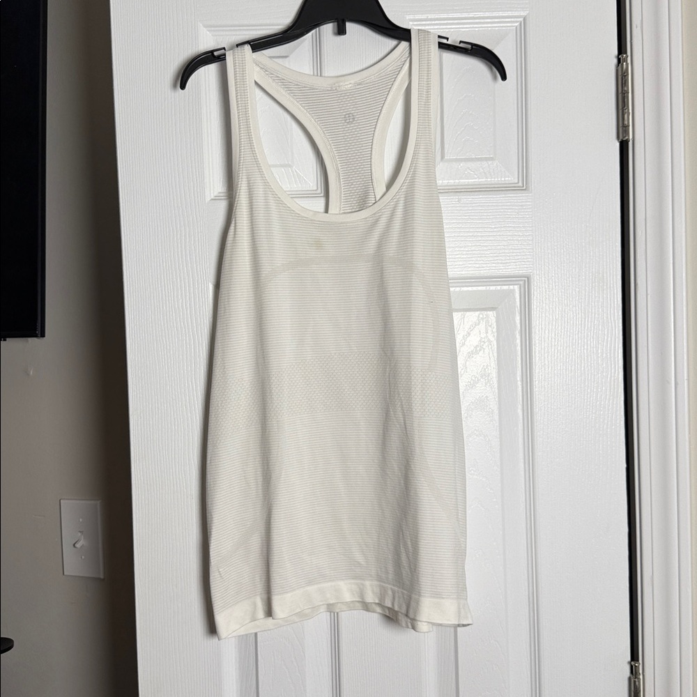 White Racerback Lululemon Tank Top